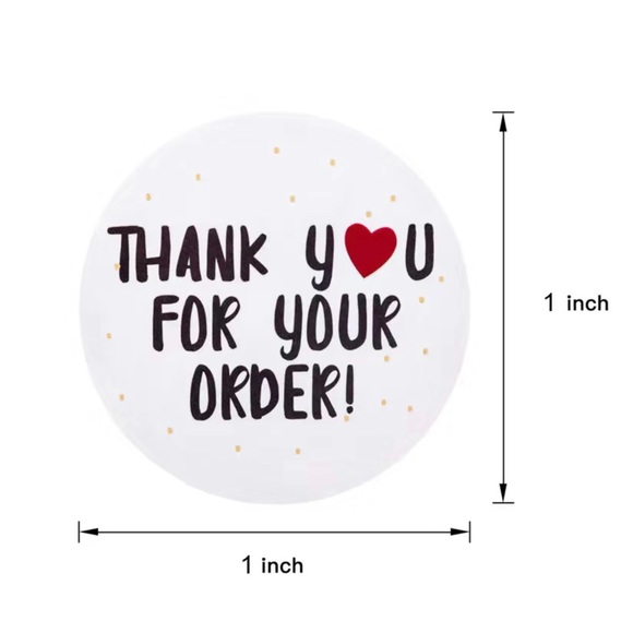 🌸New🌸 500pc Thank You for Your Order stickers - Picture 3 of 3